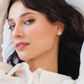 Cercei argint cu perle naturale albe si cristale DiAmanti SK23372E_W-G